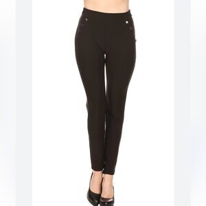 LA12ST Women Leggings Trouser Stretch Skinny Soft Pants With Pockets